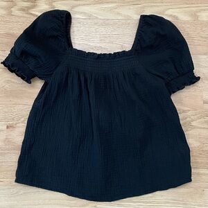 J. Crew Smocked Top